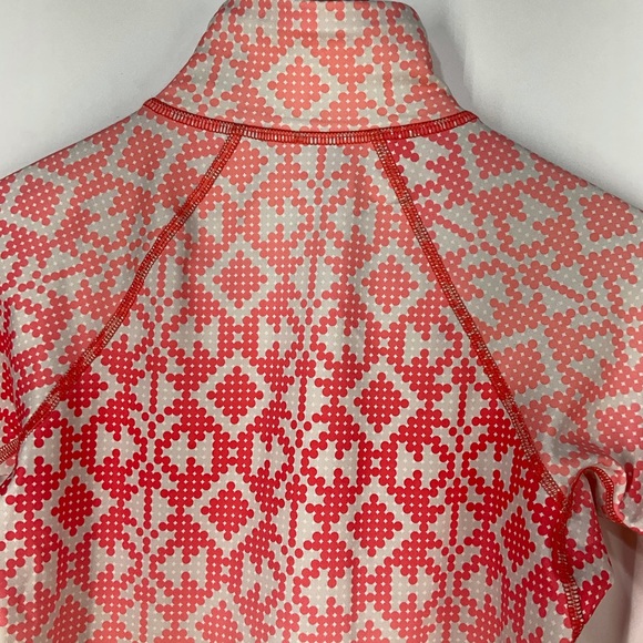 Nike Pro Dri Fit Qtr Zip Pullover, peach ombre’ - Picture 9 of 15